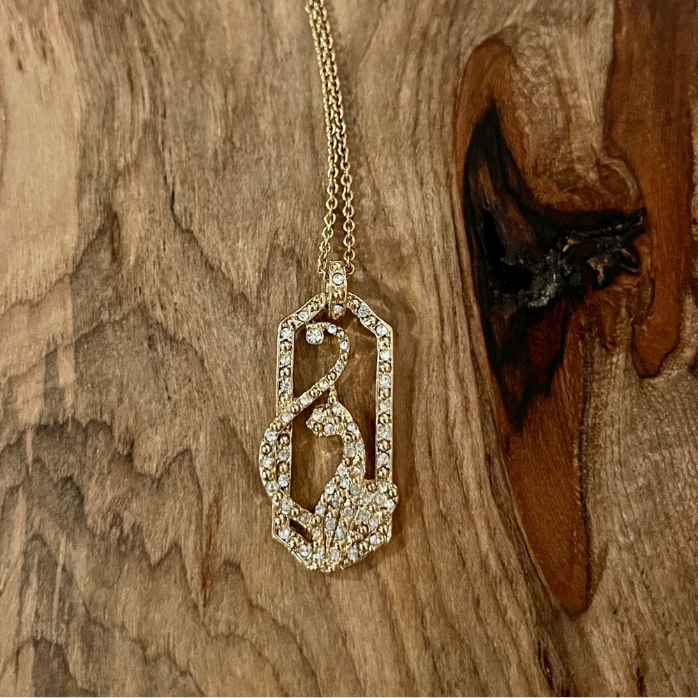 Baby Phat Goldtone Rhinestone 18” Necklace With 2” Extender